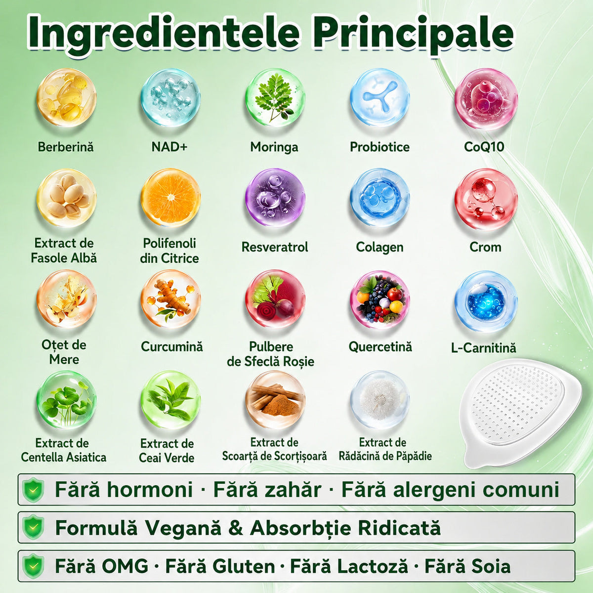 ✨Magazin Oficial | 🌿 GLORENDA® Moringa · Berberină × NAD+ Plasture Avansat Nano cu Microace 10 în 1 (Doar o dată pe zi, schimbări vizibile în 7 zile) ✅ Pentru obezitate, piele lăsată, diabet, apnee în somn, probleme articulare și multe altele