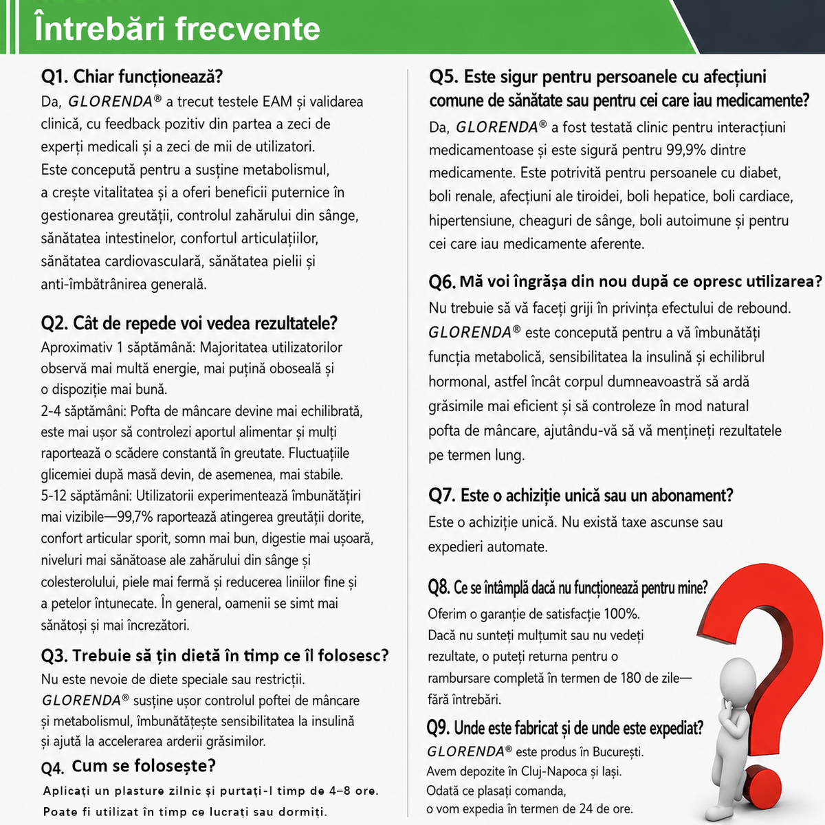 ✨Magazin Oficial | 🌿 GLORENDA® Moringa · Berberină × NAD+ Plasture Avansat Nano cu Microace 10 în 1 (Doar o dată pe zi, schimbări vizibile în 7 zile) ✅ Pentru obezitate, piele lăsată, diabet, apnee în somn, probleme articulare și multe altele